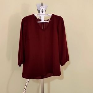 Red blouse